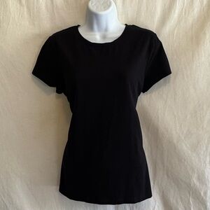 E-159 St. John’s Bay Black Short Sleeve Pullover Tee Shirt Size‎ L